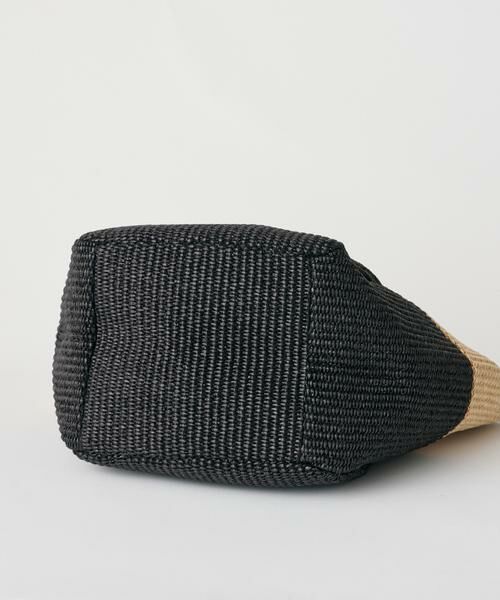 INED / イネド トートバッグ | 《FAVORITE》ラフィア風バイカラートートバッグ《MARCO MASI》 | 詳細4