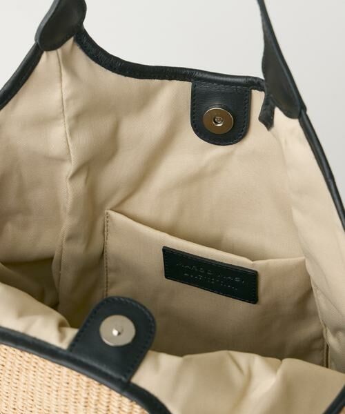 INED / イネド トートバッグ | 《FAVORITE》ラフィア風バイカラートートバッグ《MARCO MASI》 | 詳細5