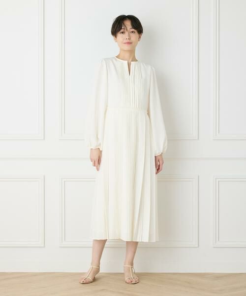 INED / イネド ミニ丈・ひざ丈ワンピース | 《大きいサイズ》クラシックプリーツワンピース《la veille by SUPERIOR CLOSET》 | 詳細3