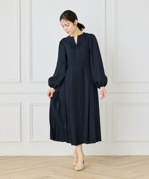 INED / イネド ミニ丈・ひざ丈ワンピース | 《大きいサイズ》クラシックプリーツワンピース《la veille by SUPERIOR CLOSET》 | 詳細6