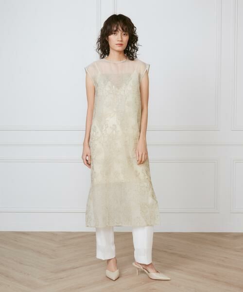 INED / イネド ミニ丈・ひざ丈ワンピース | オーガンジーワンピース《la veille by SUPERIOR CLOSET》 | 詳細2