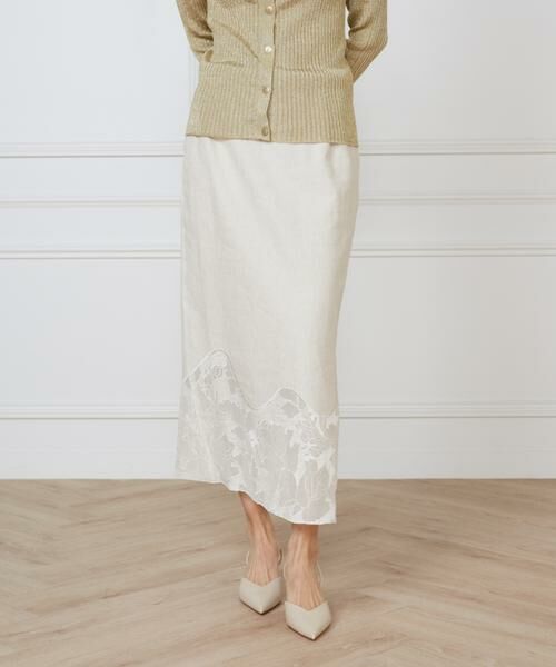 INED / イネド ミニ・ひざ丈スカート | 裾レーススカート《la veille by SUPERIOR CLOSET》 | 詳細1
