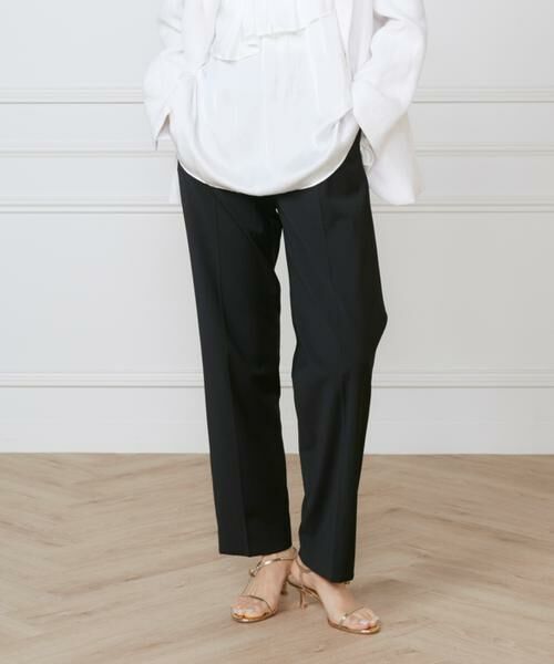 INED/イネド 《大きいサイズ》ストレートパンツ《la veille by SUPERIOR CLOSET》 ブラック 13 INED/イネド 《大きいサイズ》ストレートパンツ《la veille by SUPERIOR CLOSET》 ブラック 13