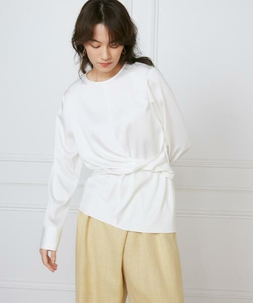 INED / イネド シャツ・ブラウス | 《大きいサイズ》ウエストひねりブラウス《la veille by SUPERIOR CLOSET》 | 詳細9