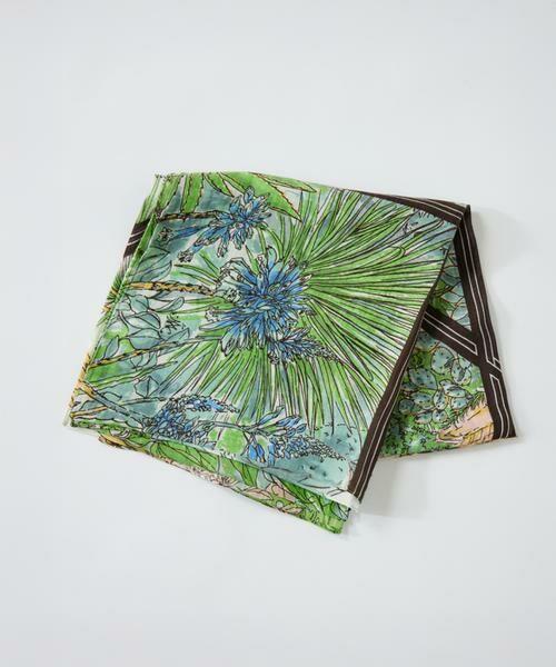 INED / イネド マフラー・ショール・スヌード・ストール | コットンシルクストール　サキュレントガーデン《manipuri》 | 詳細3