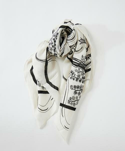 INED / イネド マフラー・ショール・スヌード・ストール | コットンシルクストール　バブル《manipuri》 | 詳細2
