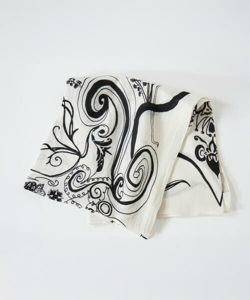 INED / イネド マフラー・ショール・スヌード・ストール | コットンシルクストール　バブル《manipuri》 | 詳細3