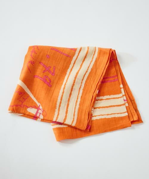 INED / イネド マフラー・ショール・スヌード・ストール | コットンシルクストール　インバージョンフィッシュ《manipuri》 | 詳細2