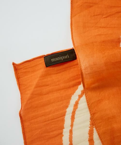 INED / イネド マフラー・ショール・スヌード・ストール | コットンシルクストール　インバージョンフィッシュ《manipuri》 | 詳細3