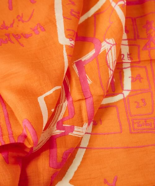 INED / イネド マフラー・ショール・スヌード・ストール | コットンシルクストール　インバージョンフィッシュ《manipuri》 | 詳細4