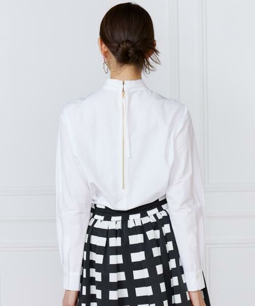 INED / イネド シャツ・ブラウス | 《大きいサイズ》プリーツカラーブラウス | 詳細14