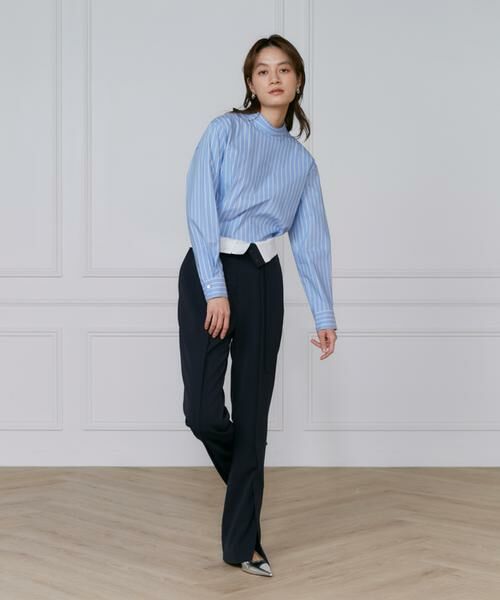 INED / イネド シャツ・ブラウス | 《大きいサイズ》プリーツカラーブラウス | 詳細6