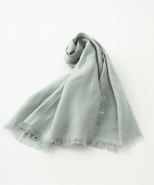 INED / イネド マフラー・ショール・スヌード・ストール | オーガニックリネン ドライキャンバススクエアストール《ASAUCE MELER》 | 詳細1