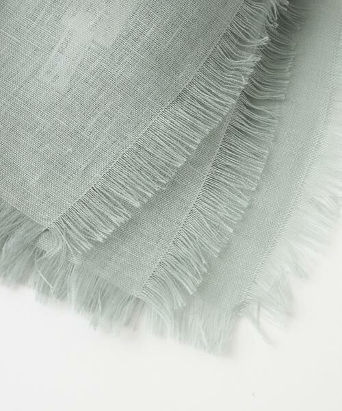 INED / イネド マフラー・ショール・スヌード・ストール | オーガニックリネン ドライキャンバススクエアストール《ASAUCE MELER》 | 詳細3