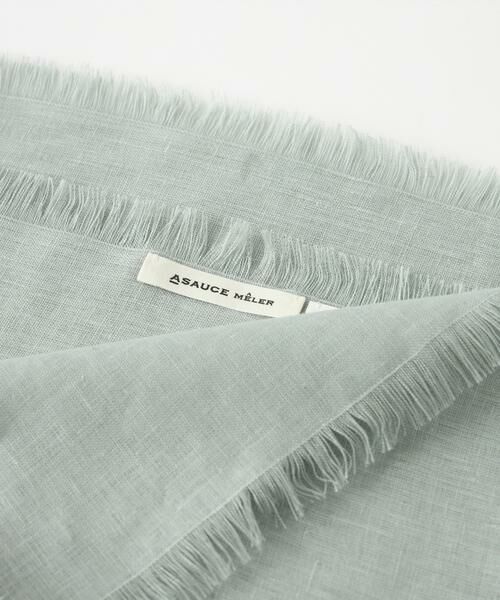 INED / イネド マフラー・ショール・スヌード・ストール | オーガニックリネン ドライキャンバススクエアストール《ASAUCE MELER》 | 詳細4