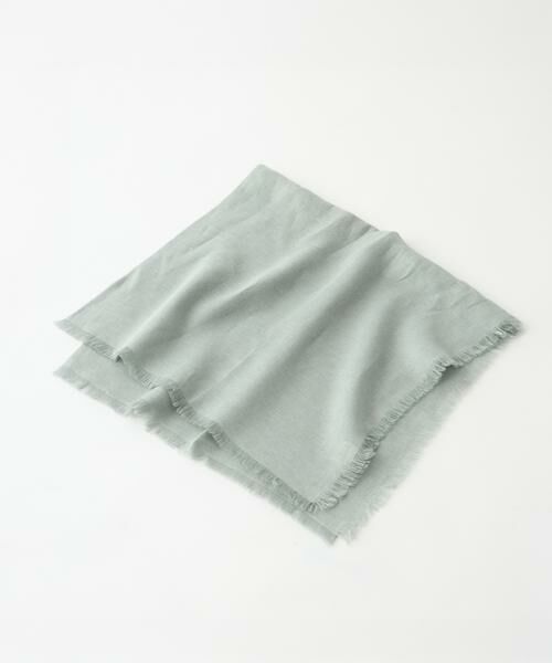 INED / イネド マフラー・ショール・スヌード・ストール | オーガニックリネン ドライキャンバススクエアストール《ASAUCE MELER》 | 詳細5