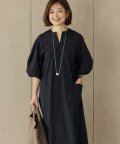 INED / イネド ミニ丈・ひざ丈ワンピース | 《三尋木奈保コラボ》ランタンスリーブワンピース