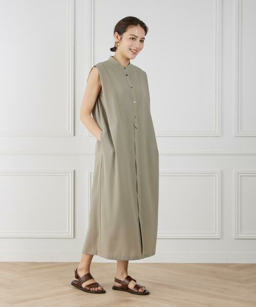 INED / イネド ミニ丈・ひざ丈ワンピース | 《WEB限定》ノースリーブシャツワンピース | 詳細2