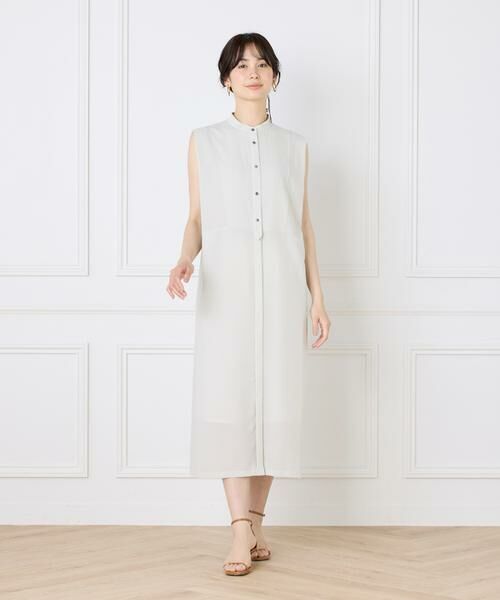INED / イネド ミニ丈・ひざ丈ワンピース | 《WEB限定》ノースリーブシャツワンピース | 詳細8