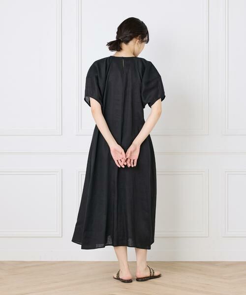 INED / イネド ミニ丈・ひざ丈ワンピース | 《WEB限定》ボリュームスリーブリネンワンピース | 詳細28