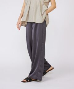 INED / イネド その他パンツ | イージーワイドサテンパンツ