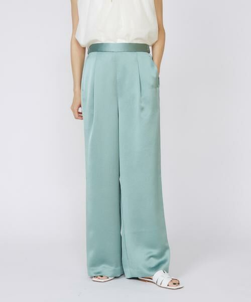 INED / イネド その他パンツ | イージーワイドサテンパンツ | 詳細1