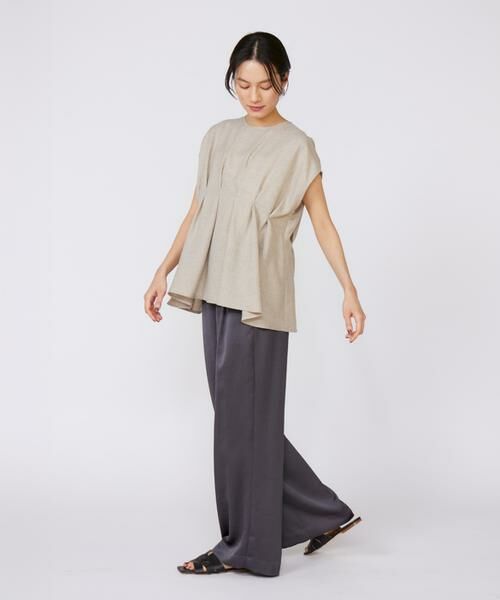 INED / イネド その他パンツ | イージーワイドサテンパンツ | 詳細14