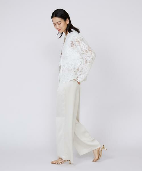 INED / イネド その他パンツ | イージーワイドサテンパンツ | 詳細7