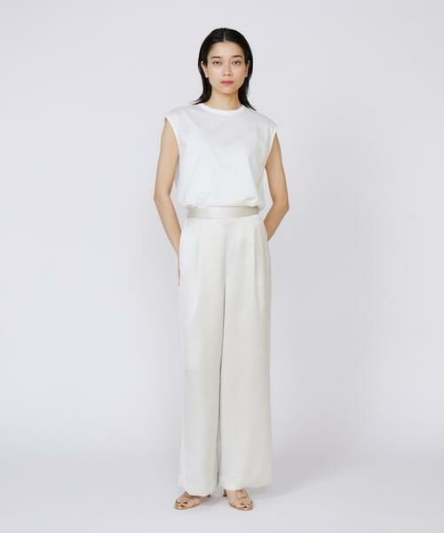 INED / イネド その他パンツ | イージーワイドサテンパンツ | 詳細9