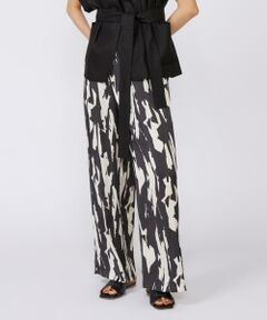 INED / イネド その他パンツ | 《大きいサイズ》イージーワイドプリントパンツ