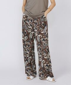 INED / イネド その他パンツ | 《大きいサイズ》イージーワイドプリントパンツ