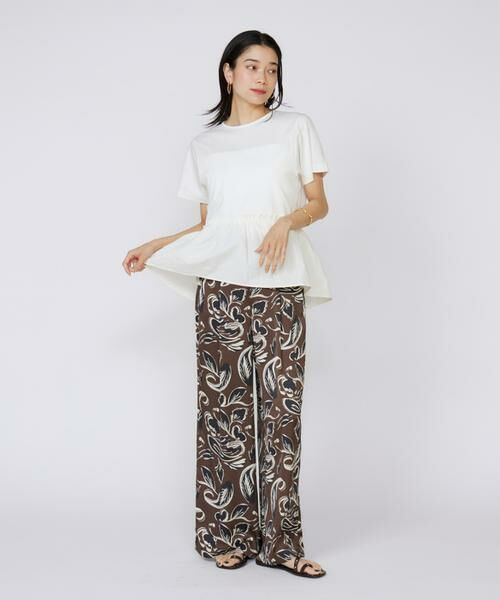 INED / イネド その他パンツ | 《大きいサイズ》イージーワイドプリントパンツ | 詳細6