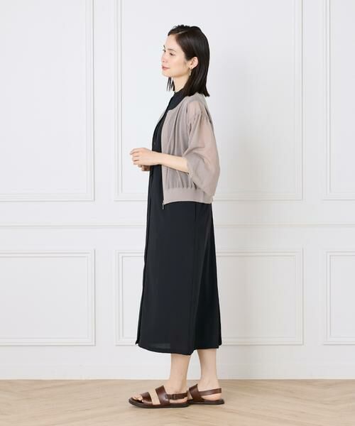 INED / イネド カーディガン・ボレロ | シアーニットジップアップカーディガン | 詳細11