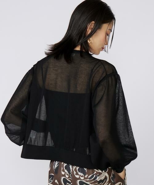 INED / イネド カーディガン・ボレロ | シアーニットジップアップカーディガン | 詳細14