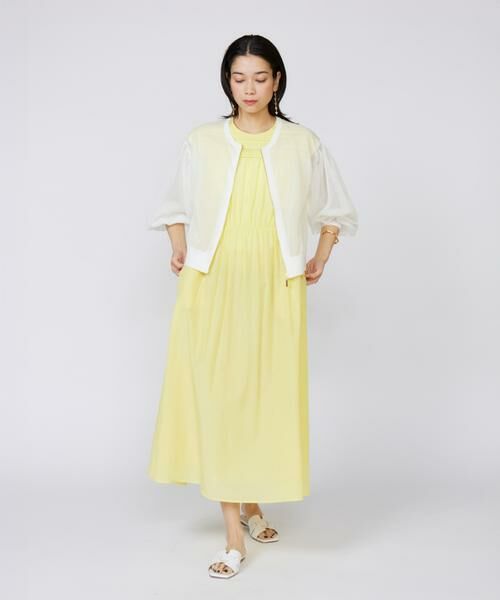 INED / イネド カーディガン・ボレロ | シアーニットジップアップカーディガン | 詳細6