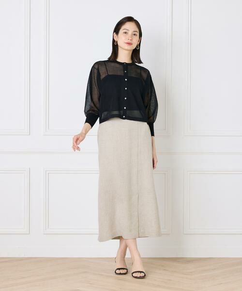 INED / イネド カーディガン・ボレロ | シアーニットカーディガン | 詳細10