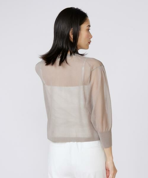 INED / イネド カーディガン・ボレロ | シアーニットカーディガン | 詳細15