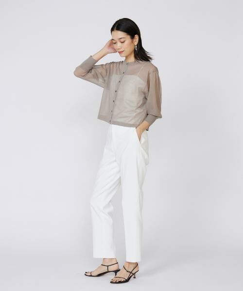 INED / イネド カーディガン・ボレロ | シアーニットカーディガン | 詳細3