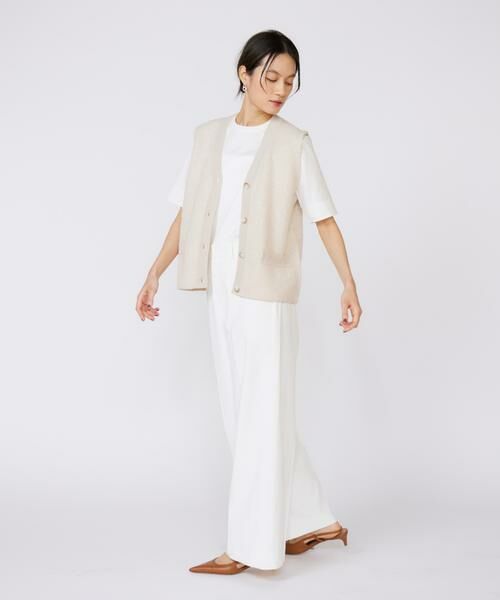 INED / イネド ベスト | Vネックニットジレ | 詳細7