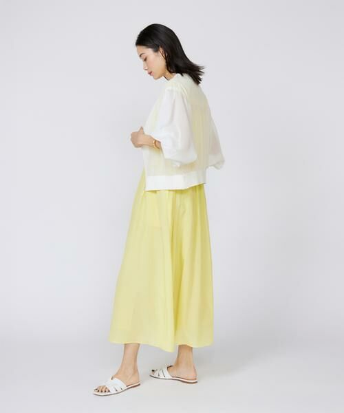 INED / イネド カーディガン・ボレロ | 《大きいサイズ》シアーニットジップアップカーディガン | 詳細8