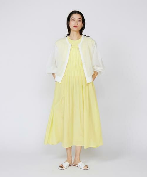 INED / イネド カーディガン・ボレロ | 《大きいサイズ》シアーニットジップアップカーディガン | 詳細20