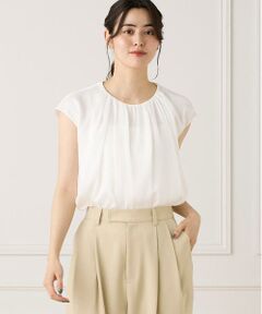 INED / イネド シャツ・ブラウス | 《大きいサイズ》シアーストライプブラウス