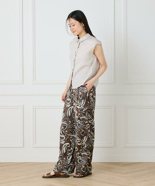 INED / イネド シャツ・ブラウス | 《大きいサイズ》リネンフレンチスリーブシャツブラウス | 詳細10