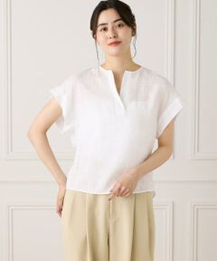 INED / イネド シャツ・ブラウス | 《大きいサイズ》リネンスキッパーブラウス