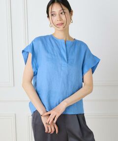 INED / イネド シャツ・ブラウス | 《大きいサイズ》リネンスキッパーブラウス