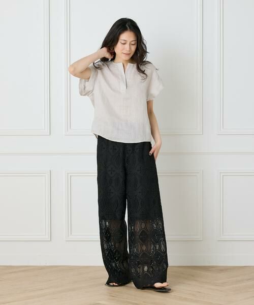 INED / イネド シャツ・ブラウス | 《大きいサイズ》リネンスキッパーブラウス | 詳細2