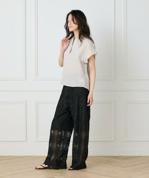 INED / イネド シャツ・ブラウス | 《大きいサイズ》リネンスキッパーブラウス | 詳細3