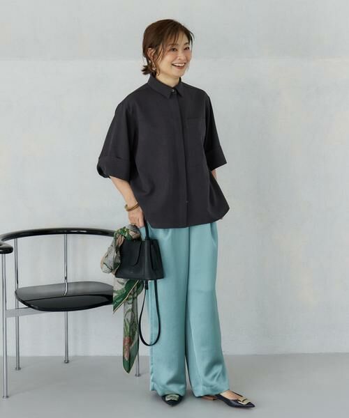INED / イネド シャツ・ブラウス | 《大きいサイズ》辛口モードなワイドスリーブシャツ《三尋木奈保コラボ》 | 詳細10