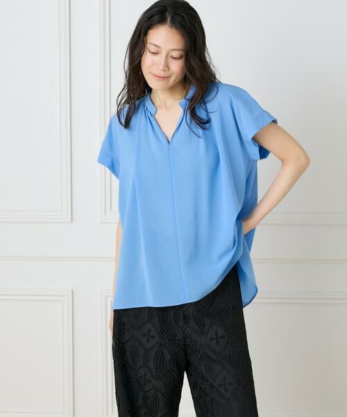 INED / イネド シャツ・ブラウス | 《大きいサイズ》キーネックブラウス | 詳細13