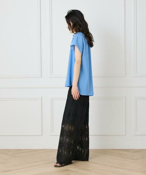 INED / イネド シャツ・ブラウス | 《大きいサイズ》キーネックブラウス | 詳細4